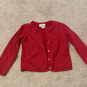 Zara Kids Vibrant Red Button-Down Shirt